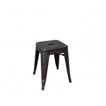 Σκαμπώ h45cm μεταλλικό antique black  c9737