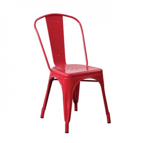 Καρέκλα μεταλλική κόκκινη c9751