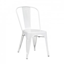 Καρέκλα μεταλλική άσπρη high συσκευασία 10 τεμάχια c9757