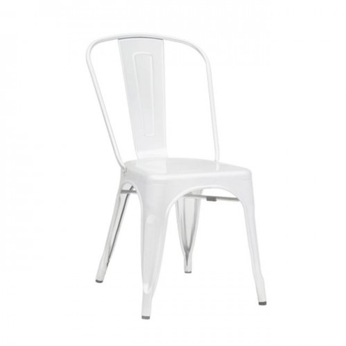 Καρέκλα μεταλλική άσπρη high συσκευασία 10 τεμάχια c9757