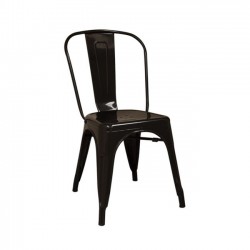 Καρέκλα μεταλλική μαύρη high συσκευασία 10 τεμάχια c9763