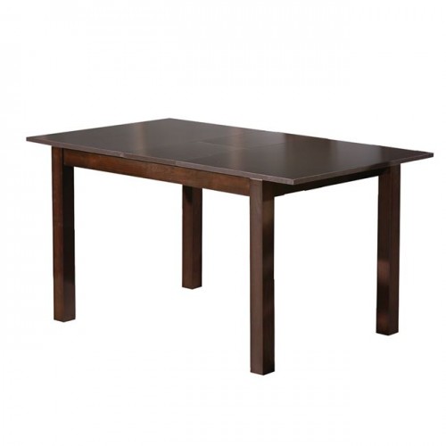 Τραπέζι 120+(30)x80cm επεκτεινόμενο σκούρο καρυδί c9780