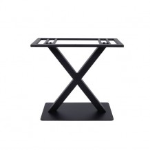 Βάση τραπεζιού 70x40cm steel μακρόστενη h72cm μαύρη c9827