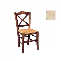 Καρέκλα άβαφη με ψάθα αβίδωτη c9871