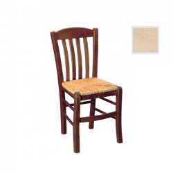 Καρέκλα άβαφη με ψάθα αβίδωτη c9873