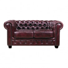 Καναπές 2 θέσεων δέρμα antique red 160x92x72cm c9990 Καναπές 2 θέσεων δέρμα antique red 160x92x72cm c9990