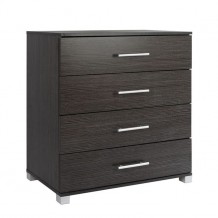 Συρταριέρα μελαμίνης αρίστης ποιότητας με 4 συρτάρια χρώματος ZEBRANO c11732