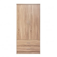 Ντουλάπα μελαμίνης δίφυλλη σε χρώμα sonama c11736 Ντουλάπα μελαμίνης δίφυλλη σε χρώμα sonama c11736
