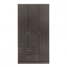 Ντουλάπα μελαμίνης τρίφυλλη σε χρώμα zebrano c11998