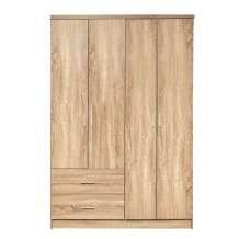 Ντουλάπα μελαμίνης τετράφυλλη σε χρώμα sonama c12004