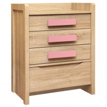 Συρταριέρα σε ροζ απόχρωση HM10217 03 63Χ40Χ80εκ c12036