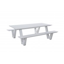 Πάγκος τραπέζι αλουμινίου λευκό 169pi Πάγκος τραπέζι αλουμινίου λευκό 169pi