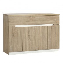 Μπουφές σε απόχρωση sonama με 4 ντουλάπια και 2 συρτάρια c12293