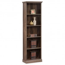 Βιβλιοθήκη Mozart χρώμα καρυδί 60x34 5x202 5εκ c127151 Βιβλιοθήκη Mozart χρώμα καρυδί 60x34 5x202 5εκ c127151