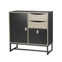 EDGE ΚΟΜΟΤΑ ΜΑΥΡΟ SONOMA 80x35xH80cm c127212