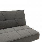 Καναπές κρεβάτι Travis 3θέσιος με ύφασμα ανθρακί 175x83x74εκ c139282