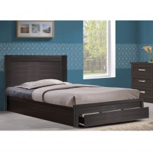 Κρεβάτι με ένα συρτάρι zebrano χρώμα c14453