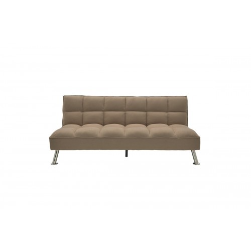 Καναπές κρεβάτι Rebel 3θέσιος με ύφασμα μπεζ καφέ 189x92x82εκ c145080