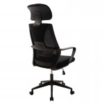 Καρέκλα γραφείου διευθυντή Dolphin με ύφασμα mesh χρώμα μαύρο c145918