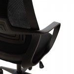 Καρέκλα γραφείου διευθυντή Dolphin με ύφασμα mesh χρώμα μαύρο c145918
