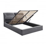 ΚΡΕΒΑΤΙ KENDRA 160x200 ΜΕ ΑΠΟΘΗΚΕΥΤΙΚΟ ΧΩΡΟ HM565 01 ΒΕΛΟΥΔΟ ΓΚΡΙ c145927