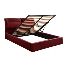 ΚΡΕΒΑΤΙ KENDRA 160x200 ΜΕ ΑΠΟΘΗΚΕΥΤΙΚΟ ΧΩΡΟ HM565 06 ΒΕΛΟΥΔΟ ΚΟΚΚΙΝΟ ΒΟΥΡΓΟΥΝΔΙΑΣ c145928