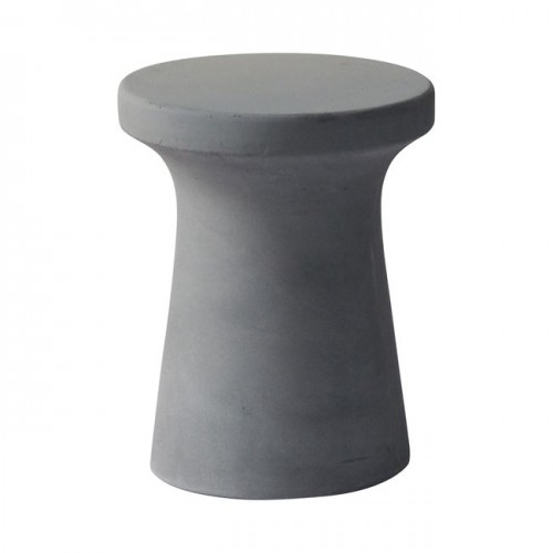 CONCRETE Σκαμπώ D 35cm Cement Grey c152033