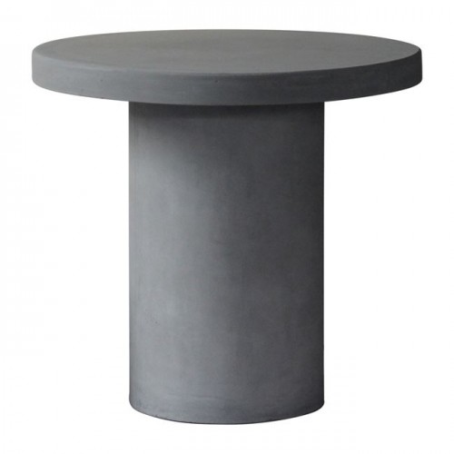 CONCRETE Cylinder Τραπέζι D 80cm Cement Grey c152035