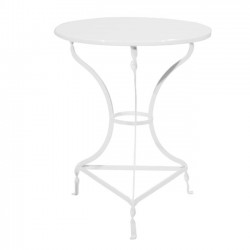 Τραπέζι μεταλλικό λαμαρίνα σε λευκό χρώμα c15343