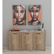 BONDI ΜΠΟΥΦΕΣ SONOMA ΣΚΟΥΡΟ CEMENT 160x45xH85cm c154269 BONDI ΜΠΟΥΦΕΣ SONOMA ΣΚΟΥΡΟ CEMENT 160x45xH85cm c154269