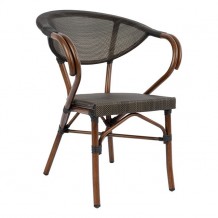 Πολυθρόνα αλουμινίου καφέ bamboo c15433 Πολυθρόνα αλουμινίου καφέ bamboo c15433