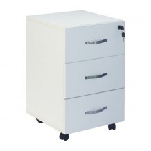 UNIT Συρταριέρα 3Σ 38x42x63 Άσπρη c156253