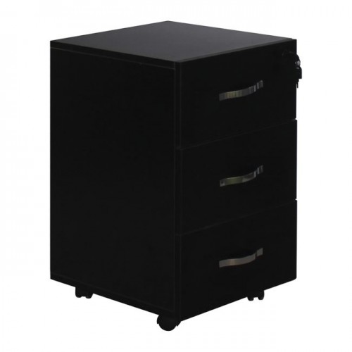 UNIT Συρταριέρα 3Σ 38x42x63 Μαύρη c156254