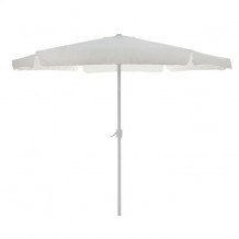 Ομπρέλα αλουμινίου με 6 ακτίνες και μπεζ πανί c15652