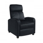 PORTER Πολυθρόνα Relax Μαύρο Velure c159950