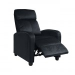PORTER Πολυθρόνα Relax Μαύρο Velure c159950