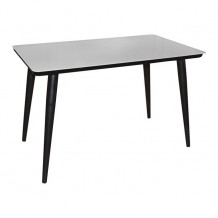 UNION Τραπέζι 120x70cm Βαφή Μαύρη Γυαλί Άσπρο c159955 UNION Τραπέζι 120x70cm Βαφή Μαύρη Γυαλί Άσπρο c159955