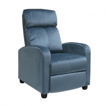PORTER Πολυθρόνα Relax Γκρι Μπλε Velure c160035 PORTER Πολυθρόνα Relax Γκρι Μπλε Velure c160035