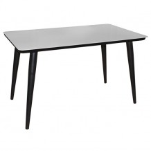 UNION Τραπέζι 130x80cm Βαφή Μαύρη Γυαλί Άσπρο c160056 UNION Τραπέζι 130x80cm Βαφή Μαύρη Γυαλί Άσπρο c160056