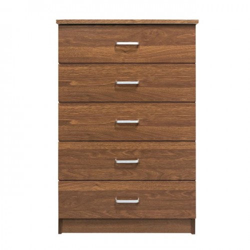 DRAWER Συρταριέρα 5 Συρτ 60x40x97cm Καρυδί c160073