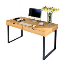 ΓΡΑΦΕΙΟ Η Υ 2 συρτ 100x48x75cm Μεταλ Μαύρο Φυσικό c160093