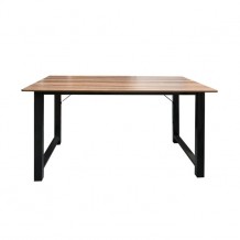 ΓΡΑΦΕΙΟ Η Υ 100x60x73cm Μεταλ Μαύρο Καρυδί c160097