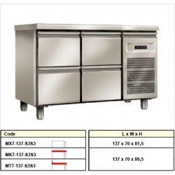 Ψυγείο πάγκος συντήρησης MX7-137-S3S3 c16018