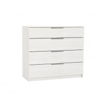 DRAWER Συρταριέρα 4 Σ 80x40x83cm Άσπρη c160183 DRAWER Συρταριέρα 4 Σ 80x40x83cm Άσπρη c160183