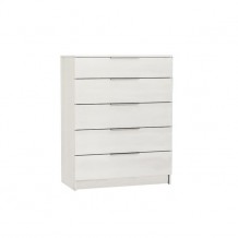 DRAWER Συρταριέρα 5 Σ 80x40x105cm Άσπρη c160184