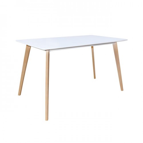MARTIN Τραπέζι 120x70cm Άσπρο c160188