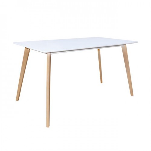 MARTIN Τραπέζι 140x80cm Άσπρο c160189