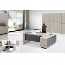 PROGRESS Γραφείο Αναστρέψιμο 180x160cm Elm Grey c160252