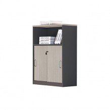 PROGRESS Ντουλάπι Με Ράφι 80x40x120cm Elm Grey c160256