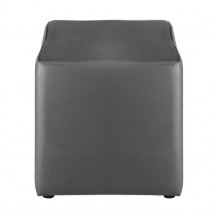 CLUB Σκαμπώ Pu Γκρι 37x37x42cm c160297